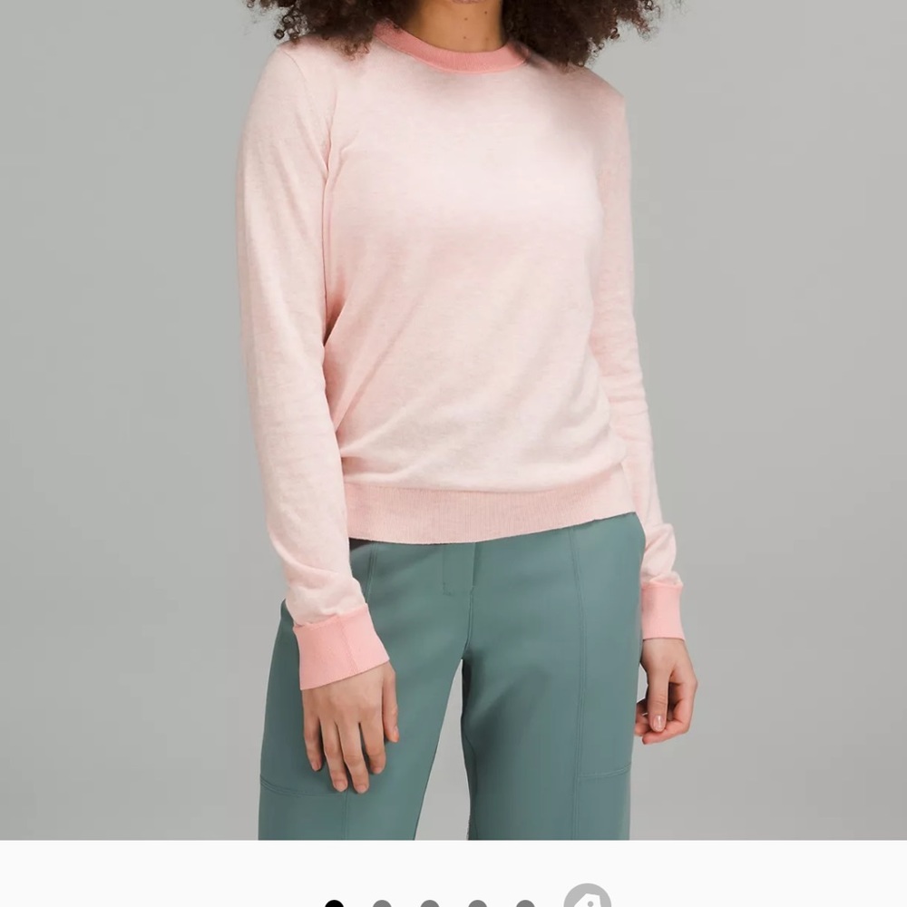 Worn once lululemon “Silk-Blend Crewneck Sweater”